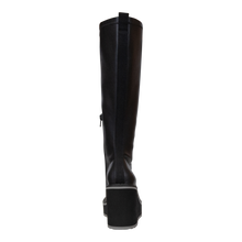 Load image into Gallery viewer, NAKED FEET - APEX in BLACK Wedge Knee High Boots