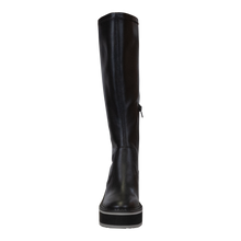 Load image into Gallery viewer, NAKED FEET - APEX in BLACK Wedge Knee High Boots