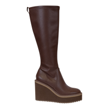 Load image into Gallery viewer, NAKED FEET - APEX in CACAO Wedge Knee High Boots