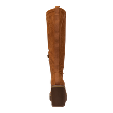 Load image into Gallery viewer, NAKED FEET - APEX in CAMEL Wedge Knee High Boots
