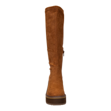 Load image into Gallery viewer, NAKED FEET - APEX in CAMEL Wedge Knee High Boots