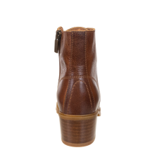 Load image into Gallery viewer, OTBT - ARC in BROWN LEATHER Heeled Ankle Boots