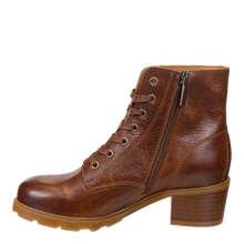 Load image into Gallery viewer, OTBT - ARC in BROWN LEATHER Heeled Ankle Boots
