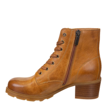 Load image into Gallery viewer, OTBT - ARC in CAMEL LEATHER Heeled Ankle Boots