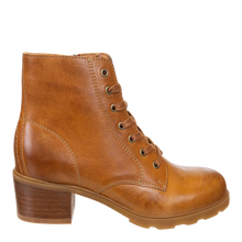 Load image into Gallery viewer, OTBT - ARC in CAMEL LEATHER Heeled Ankle Boots