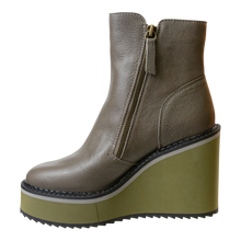 Load image into Gallery viewer, NAKED FEET - AVAIL in GREIGE Wedge Ankle Boots