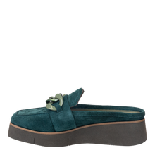 Load image into Gallery viewer, NAKED FEET - ELECT in EMERALD Platform Mules