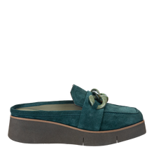 Load image into Gallery viewer, NAKED FEET - ELECT in EMERALD Platform Mules