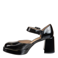 Load image into Gallery viewer, NAKED FEET - ESTONIA in BLACK PATENT Heeled Clogs
