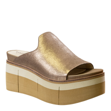 Load image into Gallery viewer, NAKED FEET - FLOW in GOLD Platform Sandals