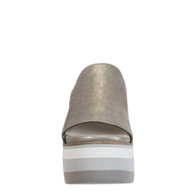 Load image into Gallery viewer, NAKED FEET - FLOW in SILVER Platform Sandals