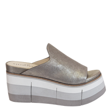 Load image into Gallery viewer, NAKED FEET - FLOW in SILVER Platform Sandals