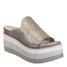 Load image into Gallery viewer, NAKED FEET - FLOW in SILVER Platform Sandals