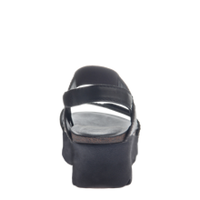 Load image into Gallery viewer, OTBT - NOVA in BLACK Wedge Sandals