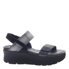Load image into Gallery viewer, OTBT - NOVA in BLACK Wedge Sandals
