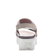 Load image into Gallery viewer, OTBT - NOVA in SILVER Wedge Sandals