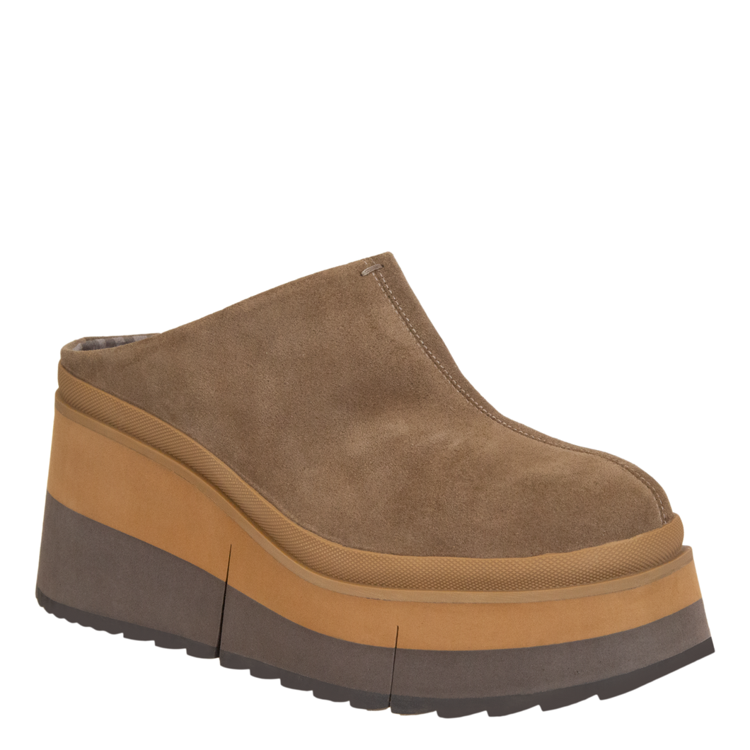 NAKED FEET - COACH in OTTER Platform Clogs