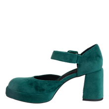 Load image into Gallery viewer, NAKED FEET - ESTONIA in EMERALD Heeled Clogs
