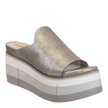 Load image into Gallery viewer, NAKED FEET - FLOW in SILVER Platform Sandals
