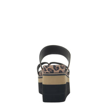 Load image into Gallery viewer, NAKED FEET - FLUX in LEOPARD PRINT Wedge Sandals
