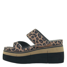 Load image into Gallery viewer, NAKED FEET - FLUX in LEOPARD PRINT Wedge Sandals
