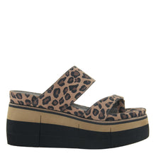 Load image into Gallery viewer, NAKED FEET - FLUX in LEOPARD PRINT Wedge Sandals
