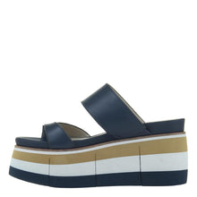 Load image into Gallery viewer, NAKED FEET - FLUX in NAVY Wedge Sandals
