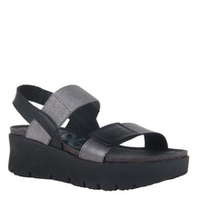 Load image into Gallery viewer, OTBT - NOVA in BLACK Wedge Sandals
