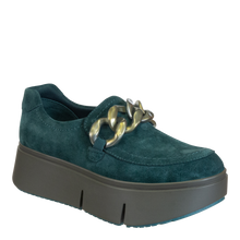 Load image into Gallery viewer, NAKED FEET - PRINCETON in EMERALD Platform Sneakers
